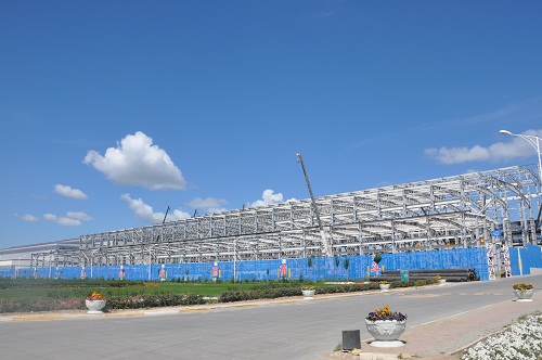 乌山二期主厂房钢结构工程